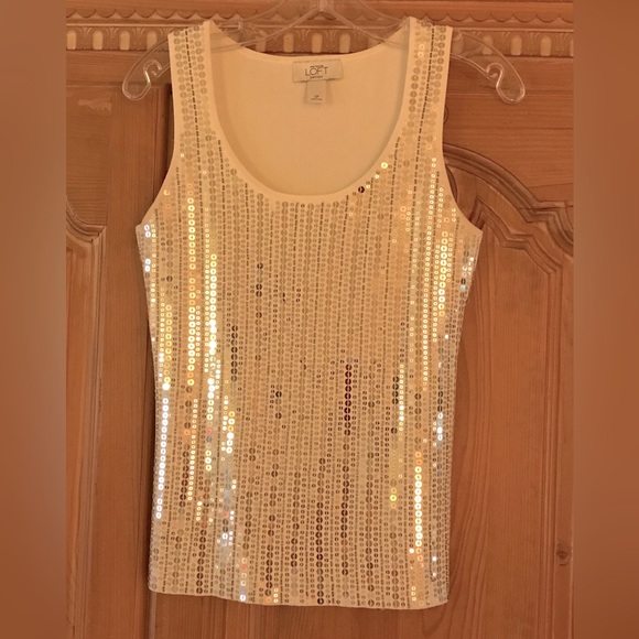 LOFT sequined top - Picture 1 of 3